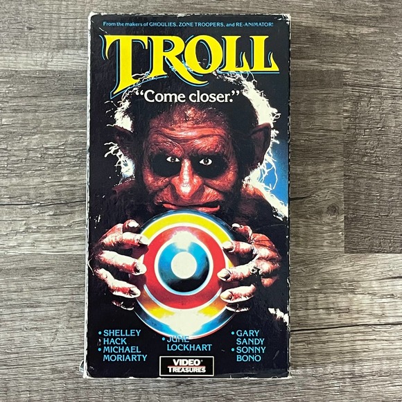 VIDEO TREASURES Other - TROLL " COME CLOSER. " [ VHS - 1990 ] VIDEO TREASURES VINTAGE RARE HORROR COMEDY